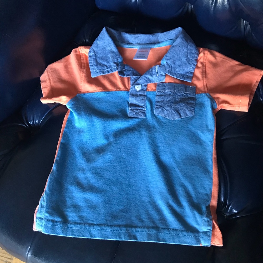 Gymboree Rock the Waves Chambray Color block Polo